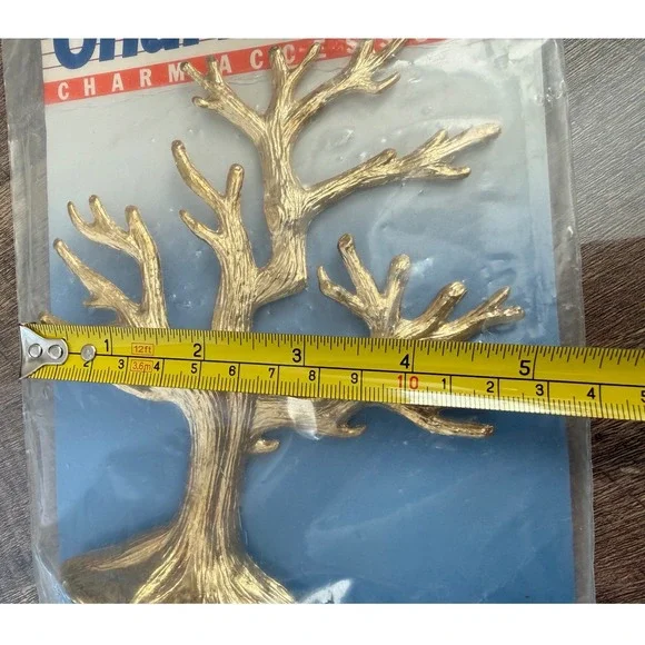 Vintage Sears Portrait Studio‎ Gold Charm Tree Photo Display NOS - Picture 6 of 7